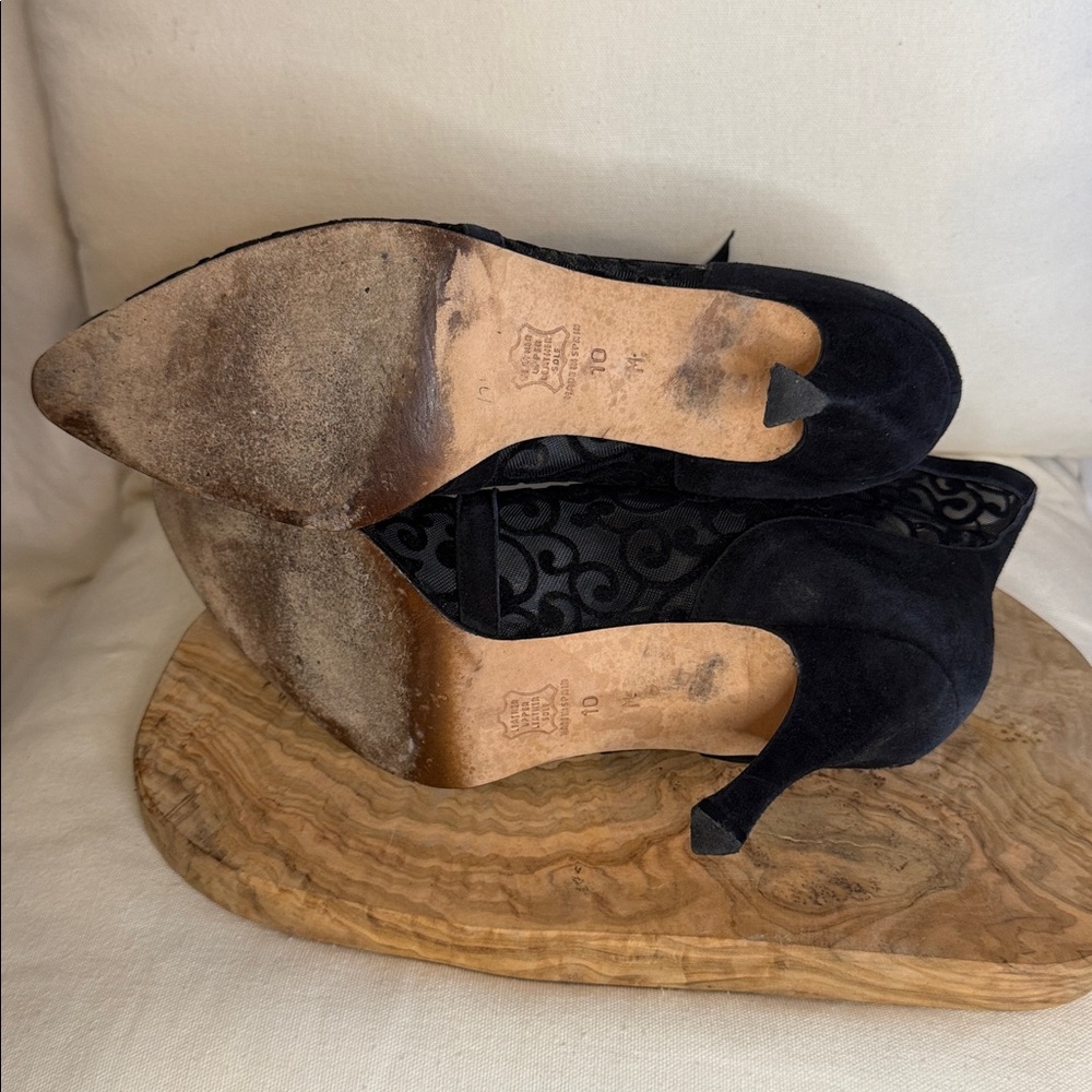 Ramon Tenza Black Patterned Ankle Booties - Picture 6 of 7